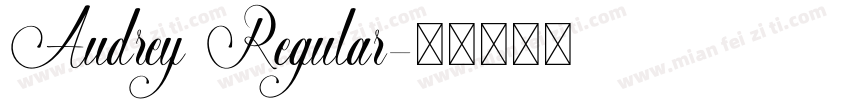 Audrey Regular字体转换